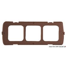 Osculati Triple mounting kit brown, 14.669.02