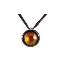 Подвеска круглая из муранского стекла, арт. RS01_P_yell