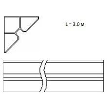 Угловой элемент L=3,0м вес 48,74кг