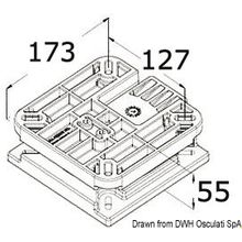 Osculati Съемное поворотное основание, 48.648.15