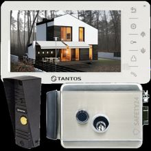 TANTOS Видеодомофон CVBS Tantos Amelie для частного дома с электромеханическим замком TS-EL2369 + Walle, буз, переход