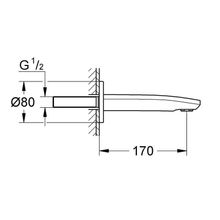 Eurostyle Cosmopolitan 13276002 излив Grohe для ванны