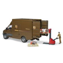 Bruder Mercedes-Benz Sprinter фургон UPS с фигуркой, погрузчиком и аксессуарами, шт 02-538