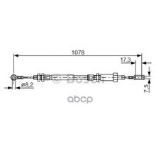 Трос Стояночного Тормоза Bosch арт. 1987482002