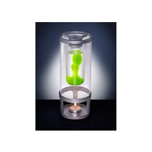 Лава лампа «фаерфлоу о1» (матовый хром) зеленый