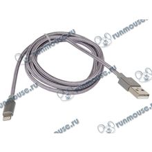 Кабель Ginzzu "GC-550B" для Apple, Lightning, MFi, черный (1.2м) (ret) [141566]