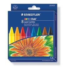 Мелок восковой Noris Club Super Jumbo 226, d.14 мм, 8 цветов набор