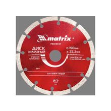 Matrix отрезной сегментный, 125 х 22,2 мм, сухая резка 73173