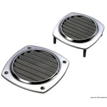 Osculati Air vent AISI316 97x97 mm w studs, 53.301.81