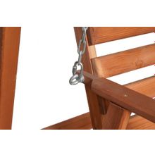 Садовые качели СЕЛЕНА 3.0 деревянные, с покраской (без матраса)