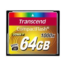 Transcend 64Gb Compact Flash TS64GCF1000
