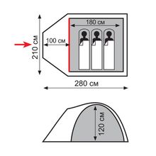 Палатка Totem Indi 3 (V2)