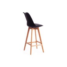 Tetchair Стул барный TULIP BAR (mod. C1014H), черный 3010 натуральный