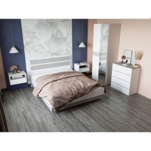 Кровать парящая Мечта с м 1600*2000, Белый Бетон