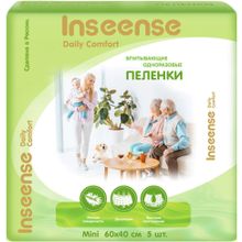 Inseense Daily Comfort 600 * 400 мм 5 пеленок в упаковке