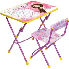 Комплекты детской складной мебели Ника КУ1 Мал.принцесса (стол+стул мягк) КУ1 17