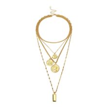 Многослойное колье "Монеты" (арт. 81221-2)