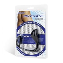 Стимулятор простаты с фиксацией эрекционным кольцом Prostate Gear (213275)