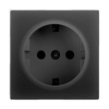Werkel Розетка Werkel с заземлением черный матовый WL08-SKG-01-IP20 4690389054211 ID - 236919