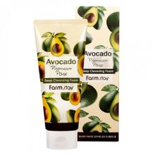 FarmStay Avocado Premium Pore Deep Cleansing Foam Очищающая пенка для лица с маслом авокадо, 180 мл