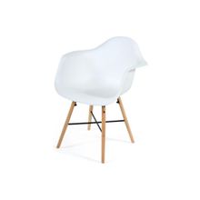 Tetchair Кресло CINDY (EAMES) (mod. 919), белый white with natural legs