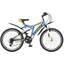 Велосипед Stinger Highlander 100V 24 (2017) 14" синий 24SFV.HILAND1.14BL7