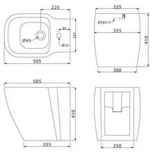 Биде напольное BelBagno ALDINA  BB114B