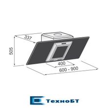 Каминная вытяжка Korting KHC 6958 X