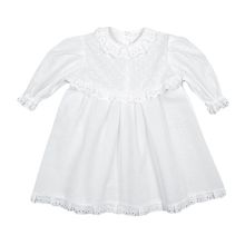 Трон Плюс для крещения с кокеткой белая