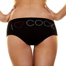 Hustler Lingerie Трусики-слип с надписью I Love Cock (M-L   черный)