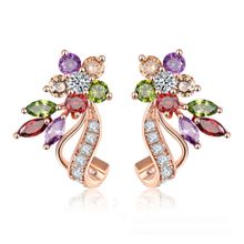 Серьги-гвоздики "Цветы", Swarovski Crystal Shik (арт. 72078-10)