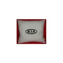  Подушка Kia белая вышивка черная