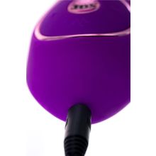 Фиолетовый ротатор с клиторальным стимулятором YUM - 21 см. Фиолетовый