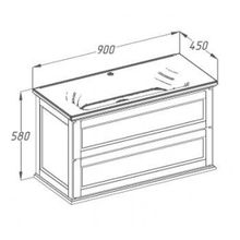 Opadiris Тумба с раковиной Гарда 90 нагал