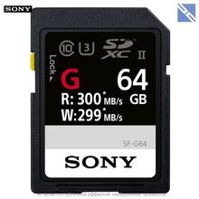 Карта памяти Sony 64GB SF-G Series UHS-II SDXC 300МБ с (U3, Class 10)  SF-G64 T1