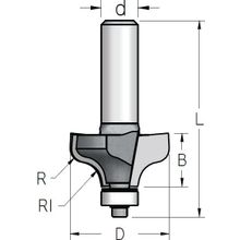Фреза WPW RT06002 профиль равенна R5 D35 B17 с подшипником хвостовик 12