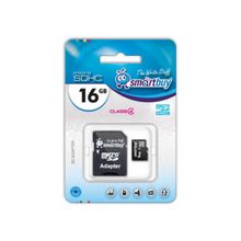 Карта памяти MicroSDHC 16 Gb SmartBuy class 4