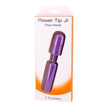 Фиолетовый мини-вибратор POWER TIP JR MASSAGE WAND Фиолетовый