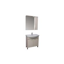 Aquanet Мебель для ванной Донна 60 (белый дуб) - Раковина-столешница Балтика 60