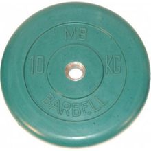 Диск обрезиненный MB Barbell d-31mm 10кг, цветной