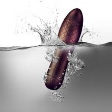 Вибромассажер с металлическим блеском Zeppelina - 18 см. (238184)