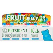 Президент Kids Fruit Jelly Клевый Вкус Мармелада 58 мл