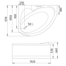 Акриловая ванна Gemy G9003 B L