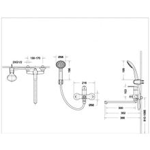 Смеситель для ванны Bravat Simple F6135193CP-LB-RUS