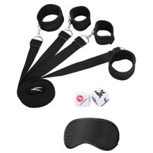 Shots Media BV Черный игровой набор БДСМ Under The bed Binding Restraint Kit