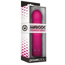 NS Novelties Ярко-розовый водонепроницаемый вибромассажер PowerPlay Maxx Power Vibe - 19 см.