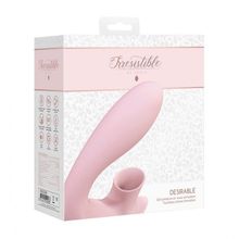 Розовый вибратор для G-точки Irresistible Desirable с бесконтактной клиторальной стимуляцией Розовый