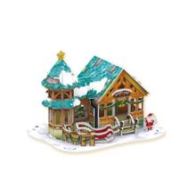 CubicFun Рождественский 3D пазл Cubic Fun P649h Кубик Фан Рождественский домик 3 (с подсветкой) P649h