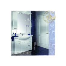 Акватон Мебель для ванной Эмили 100 (белый) - Набор мебели стандартный (шкаф-зеркало, тумба-умывальник, раковина)