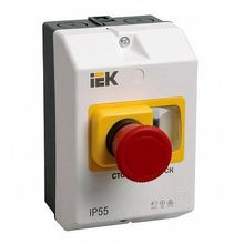 Защитная оболочка с кнопкой 22 мм? IP54, Красный | код. DMS11D-PC55 | IEK